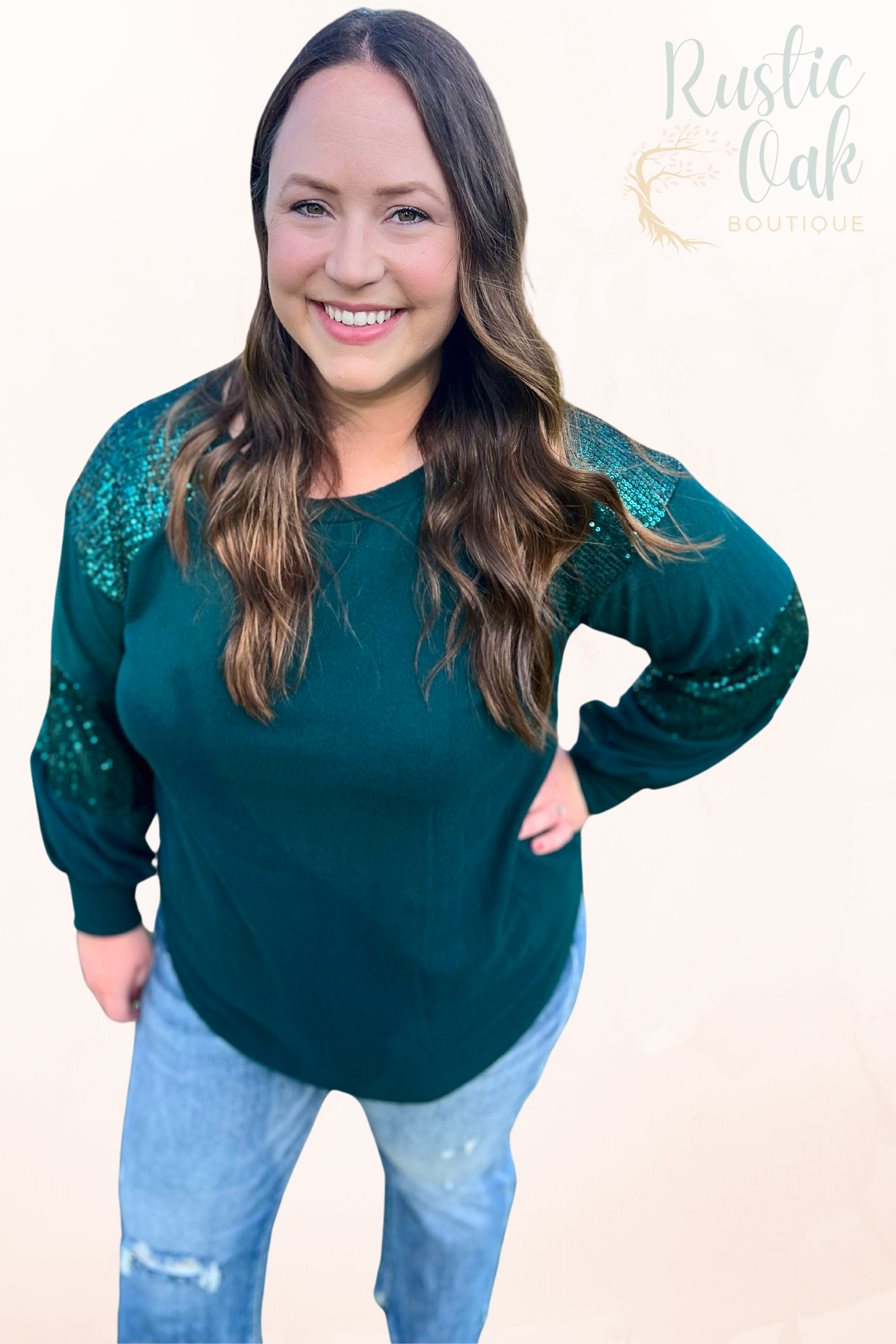 Plus Holiday Glimmer Sweater