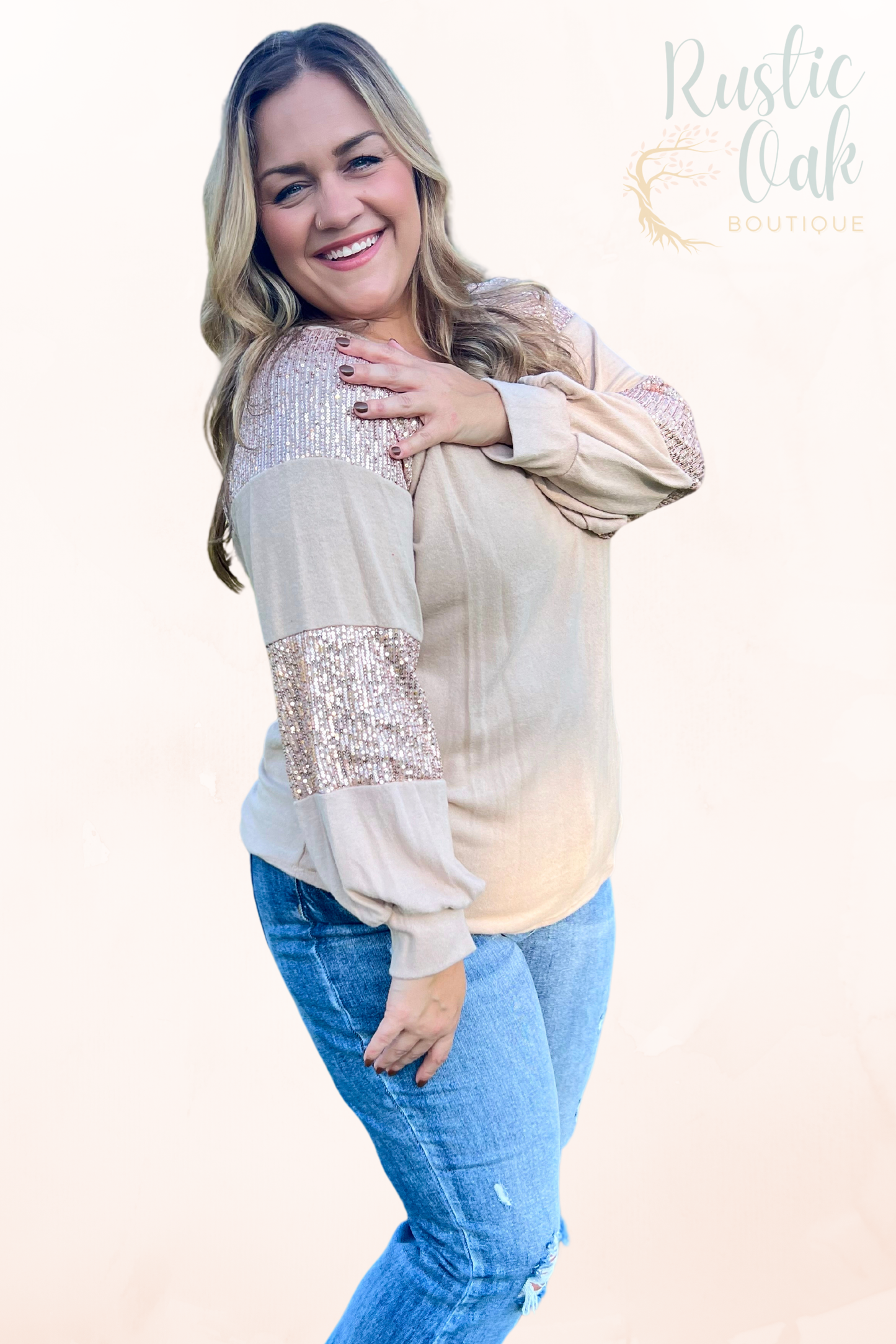 Plus Holiday Glimmer Sweater