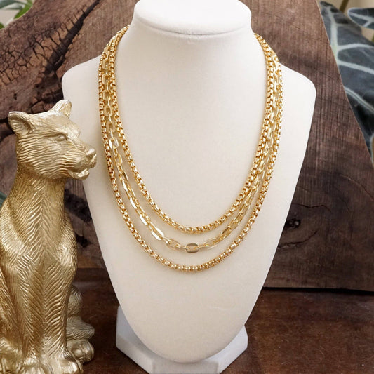 Three’s a Charm Chain Necklace