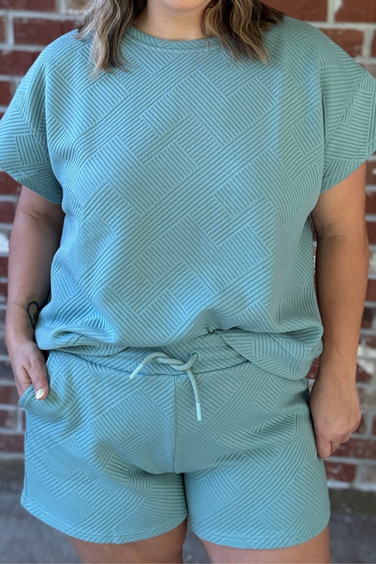 French Terry Textured Shorts