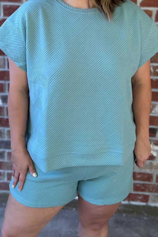 French Terry Textured Shorts