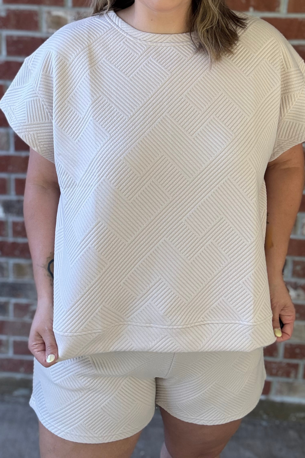 French Terry Textured Shorts
