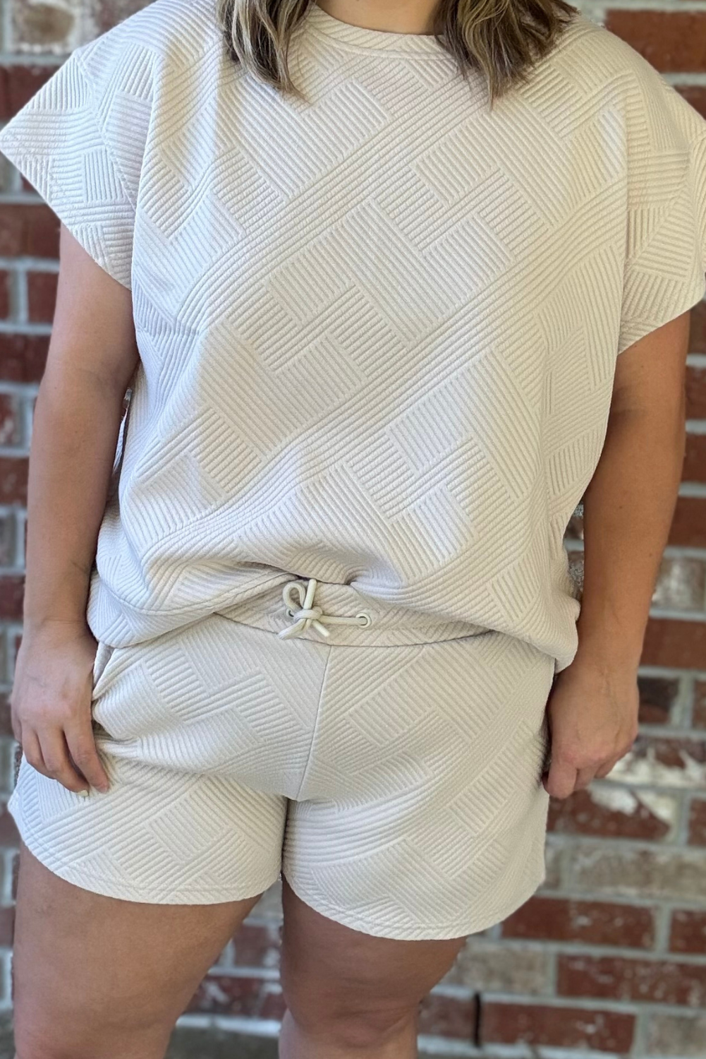 French Terry Textured Shorts