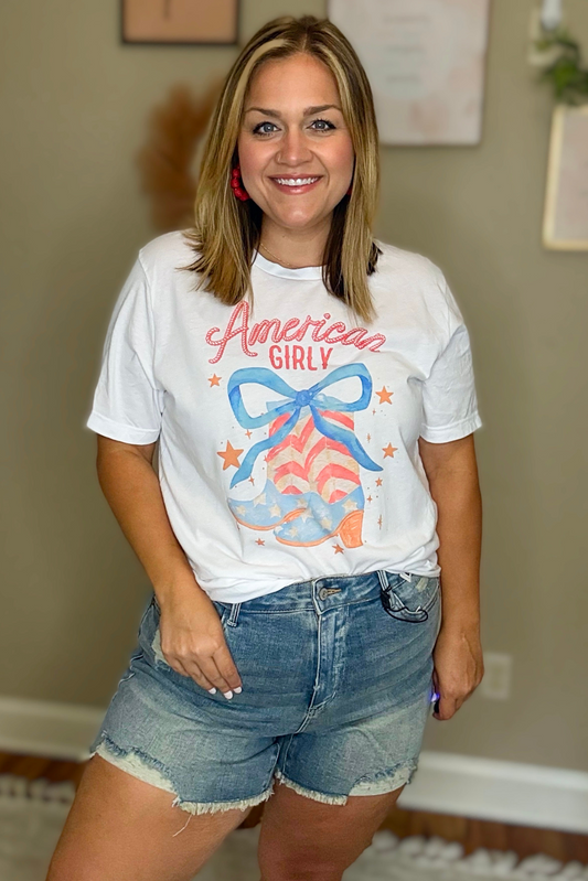 Red, White & Boots Graphic Tee