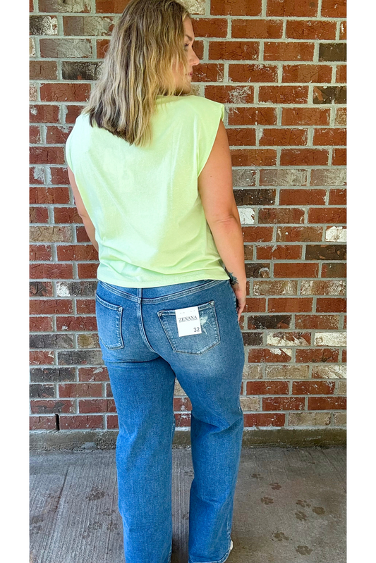 Classic High-Rise Straight Jeans