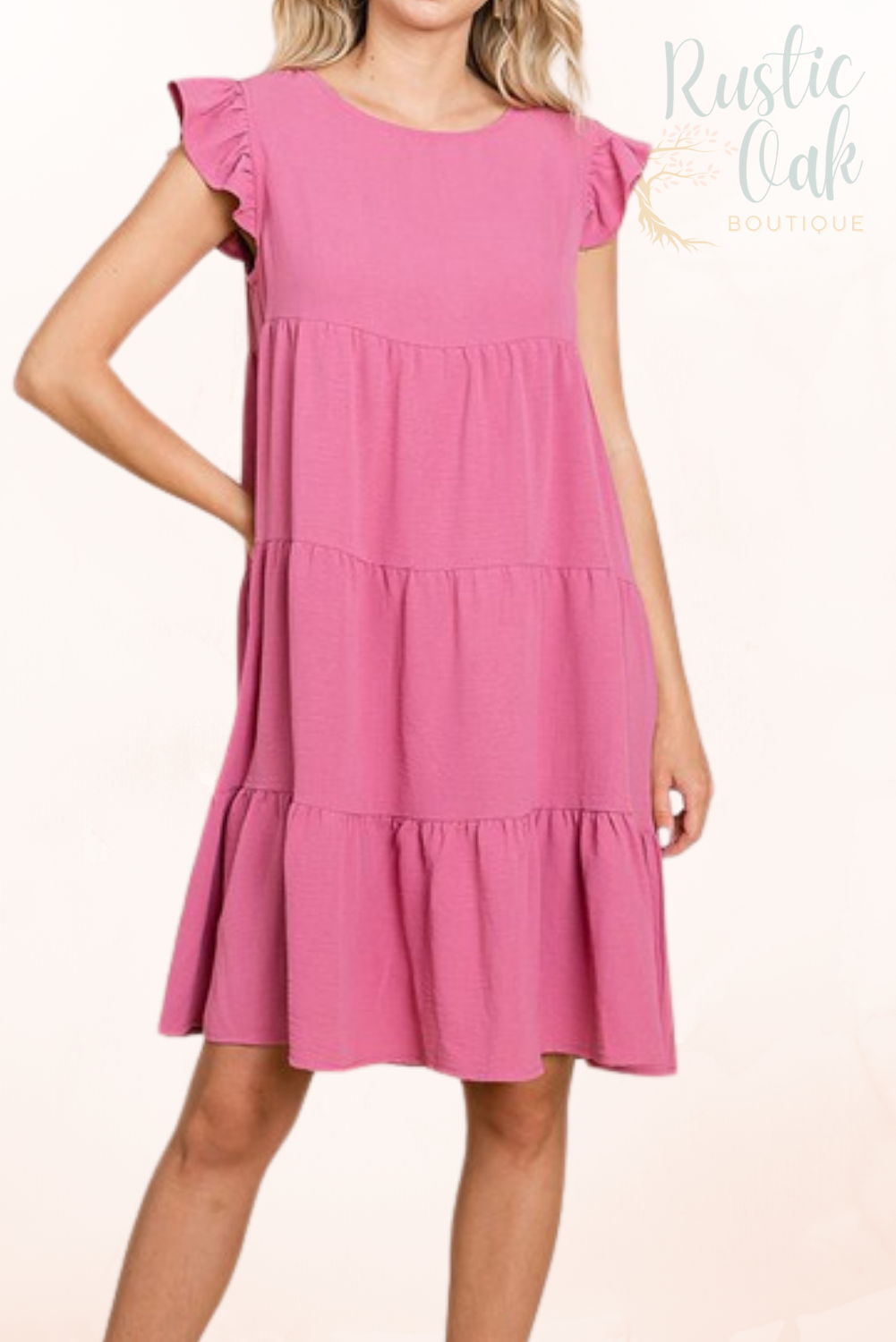Plus Effortless Mauve Dress