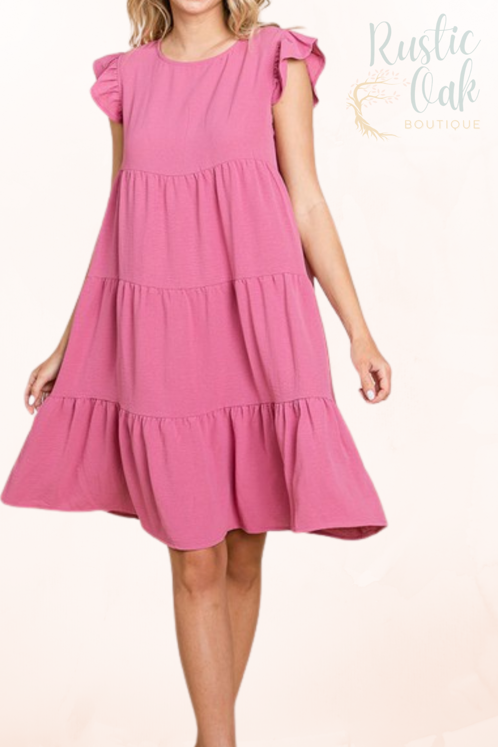 Plus Effortless Mauve Dress
