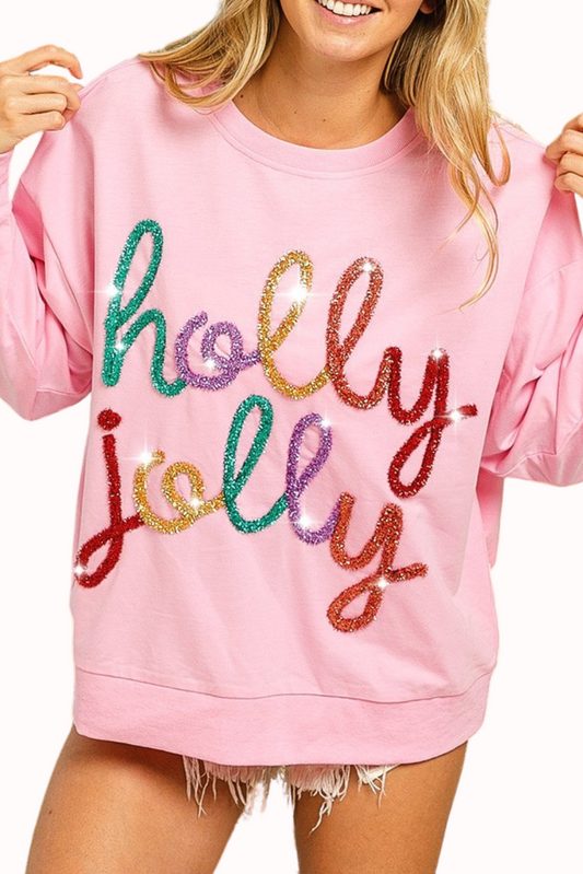 Holly Jolly French Terry Pullover