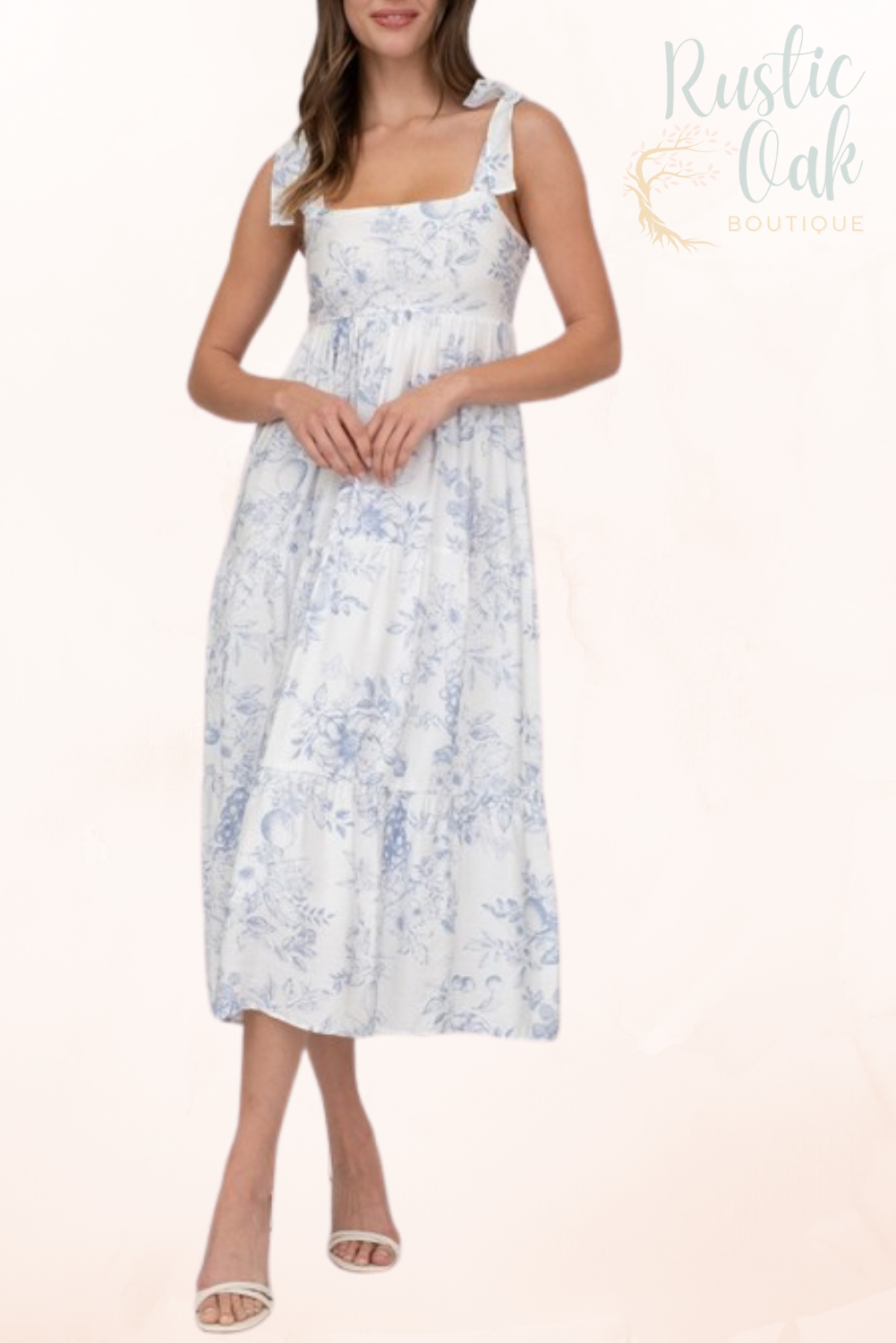 Tiers of Bloom Midi Dress