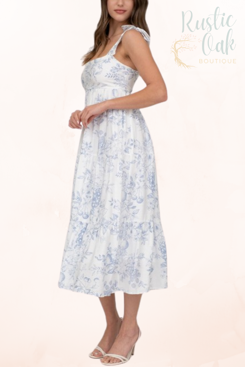 Tiers of Bloom Midi Dress