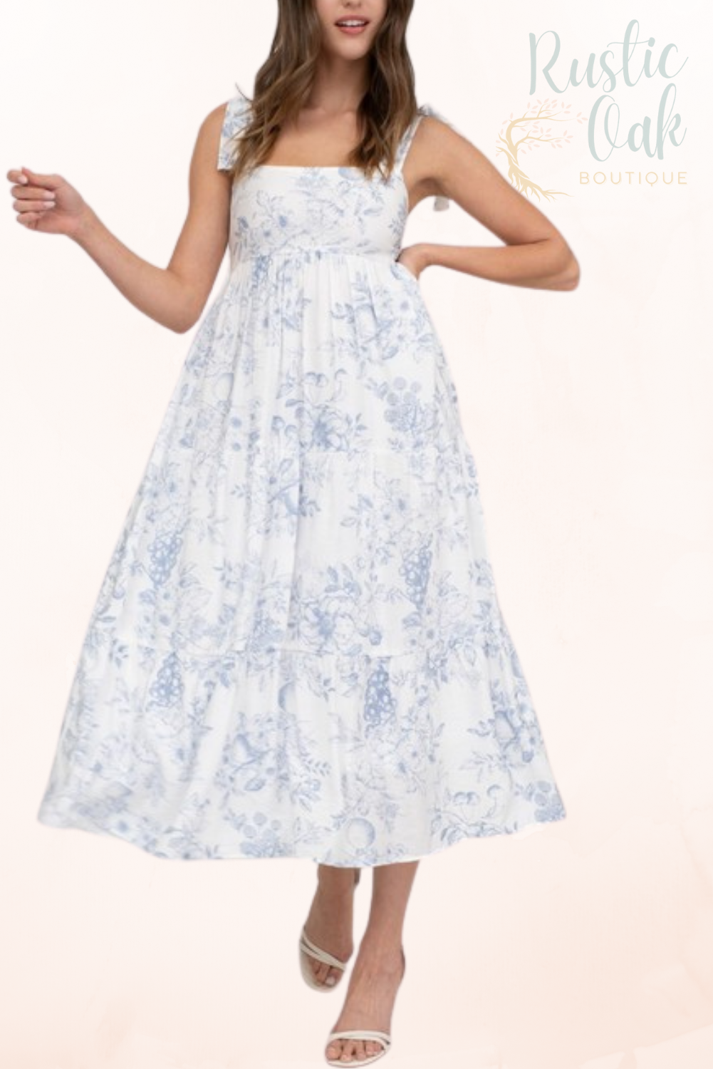Tiers of Bloom Midi Dress