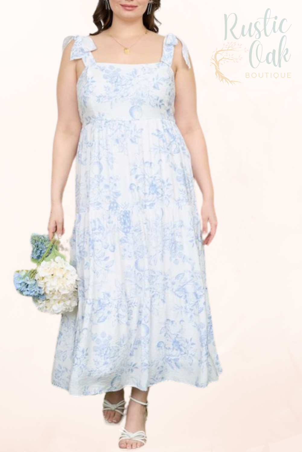 Tiers of Bloom Midi Dress