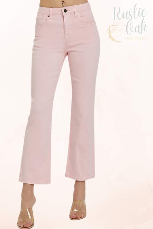 Tummy Control High Rise Straight Pants