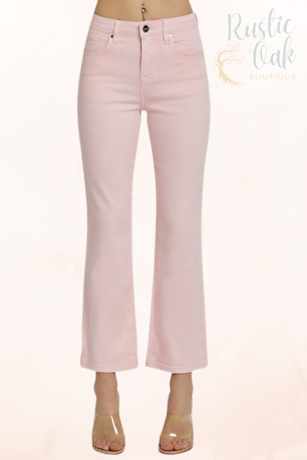 Tummy Control High Rise Straight Pants