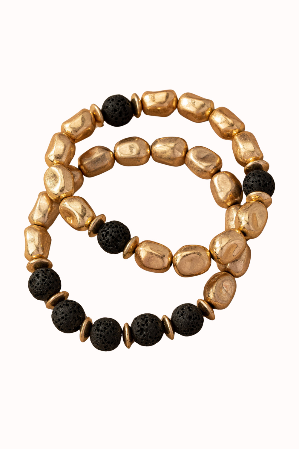 Metallic & Stone Bracelet Set