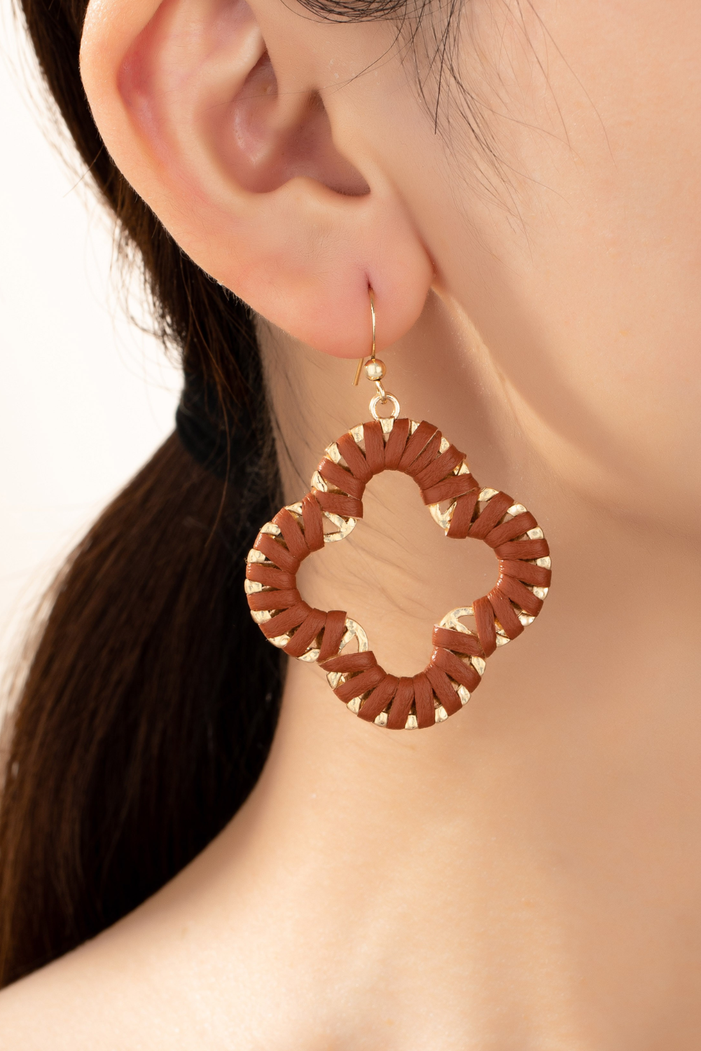 Boho Blossom Clover Earrings