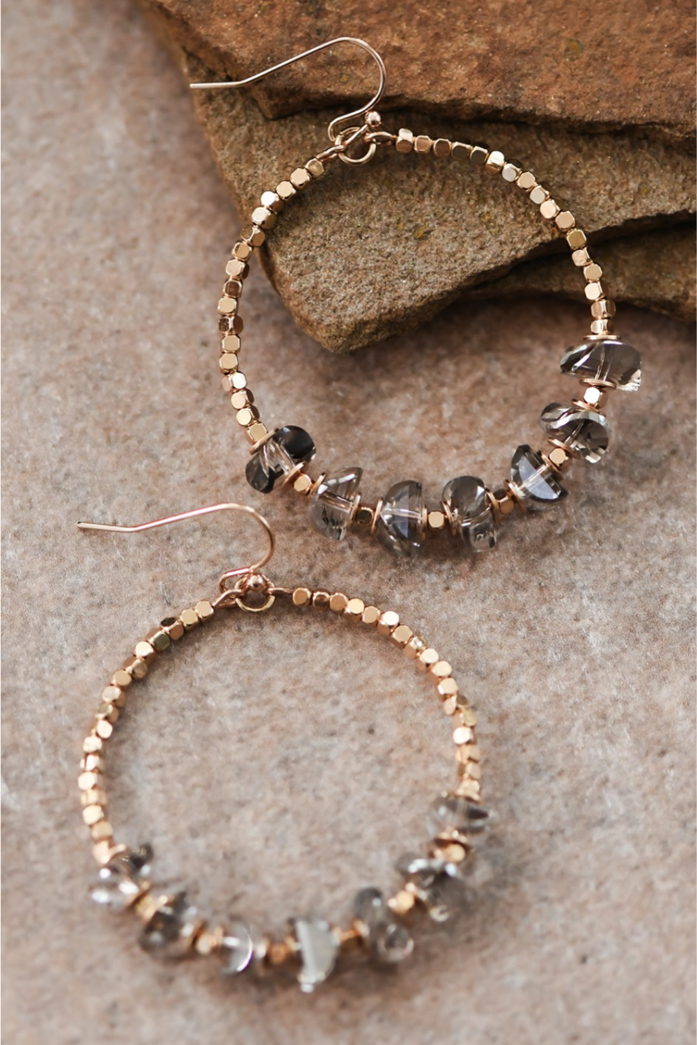 Twinkle Hoop Dangle Earrings
