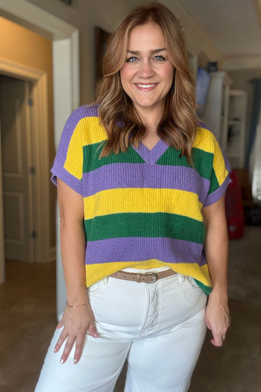 Mardi Gras Vibes Sweater