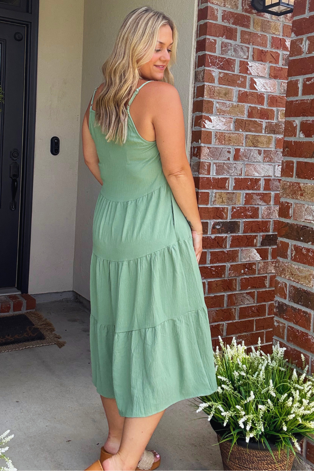 Sleeveless Tiered Cami Dress