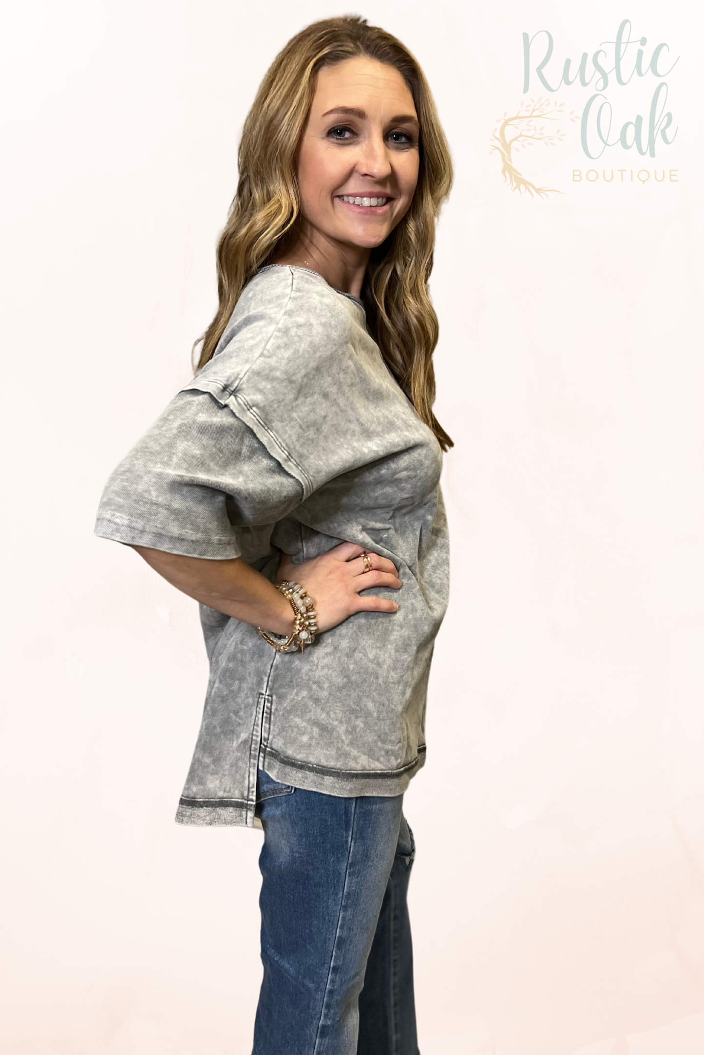 Mineral Wash Oversized Tee