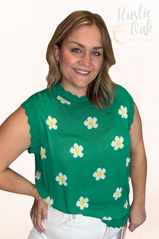 Daisy Delight Knitted Top