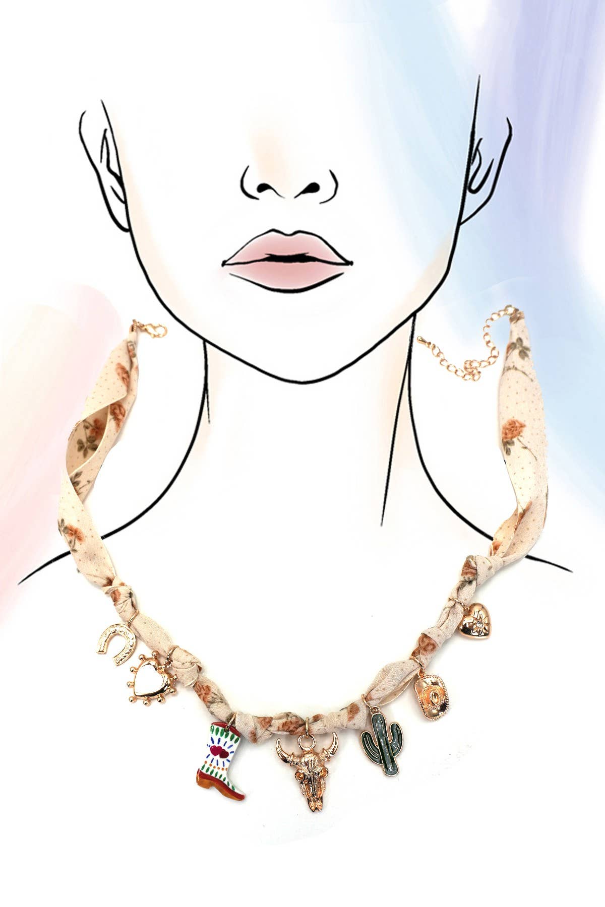 Desert Darling Scarf Necklace