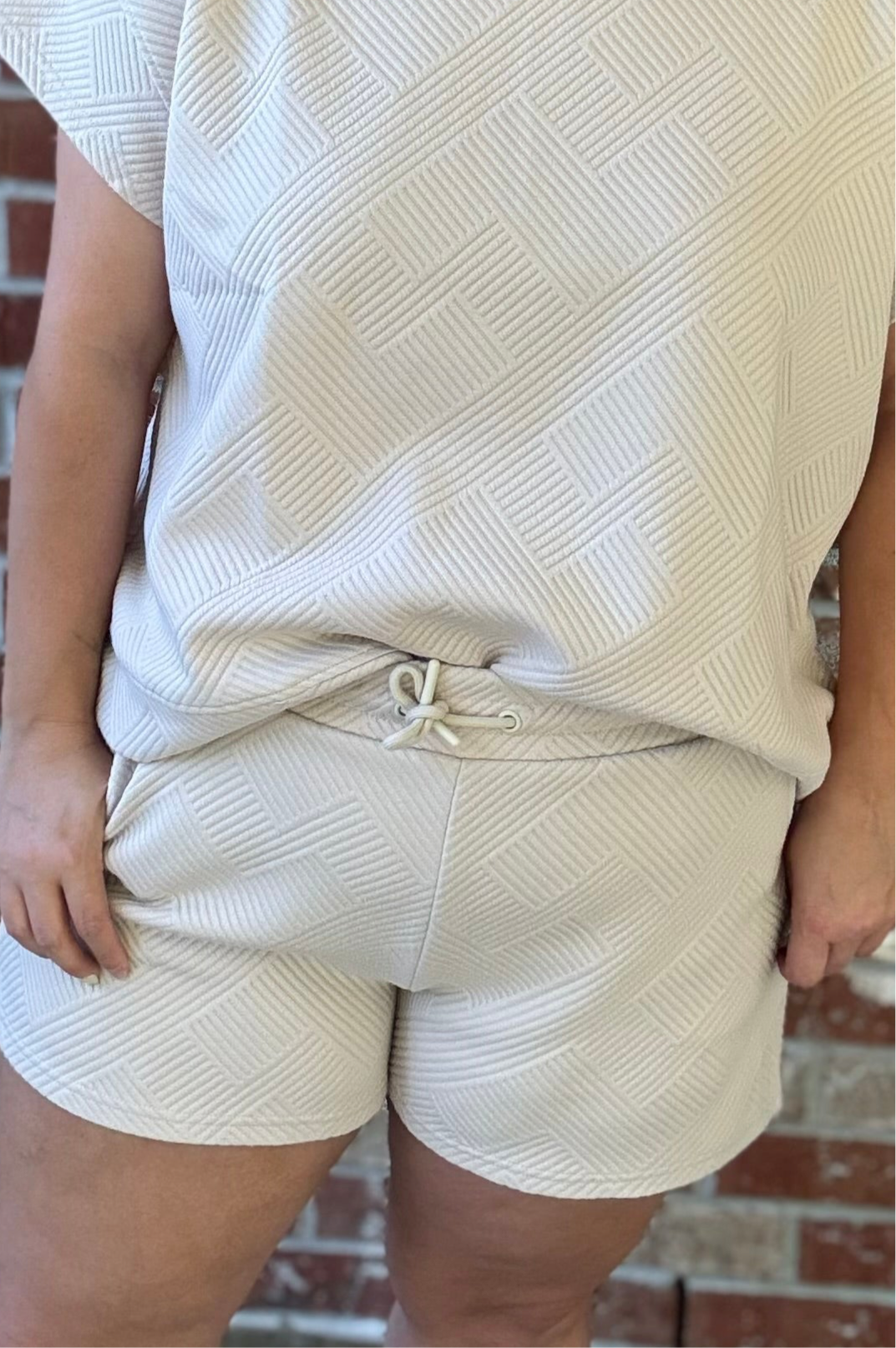 French Terry Textured Shorts