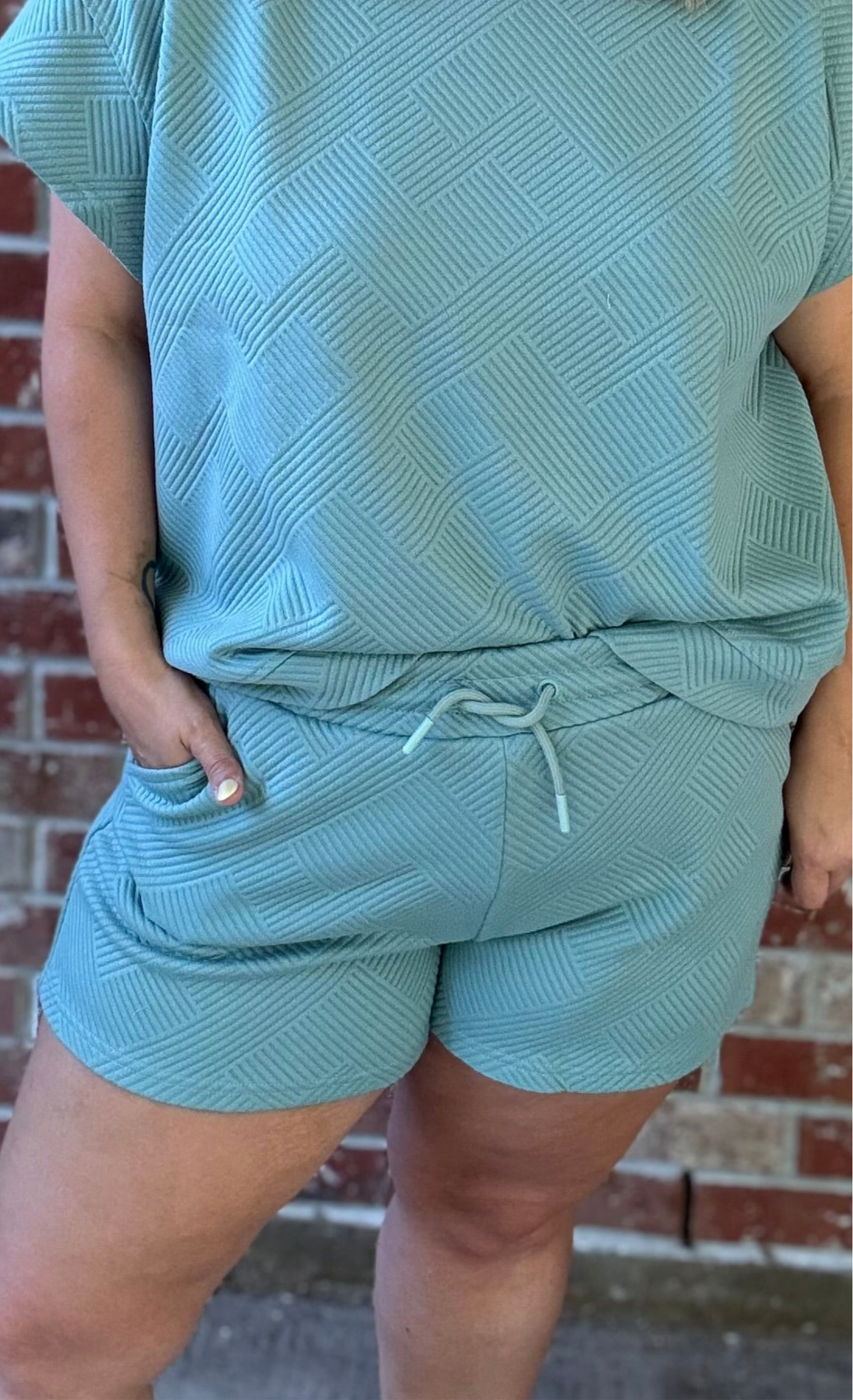 French Terry Textured Shorts
