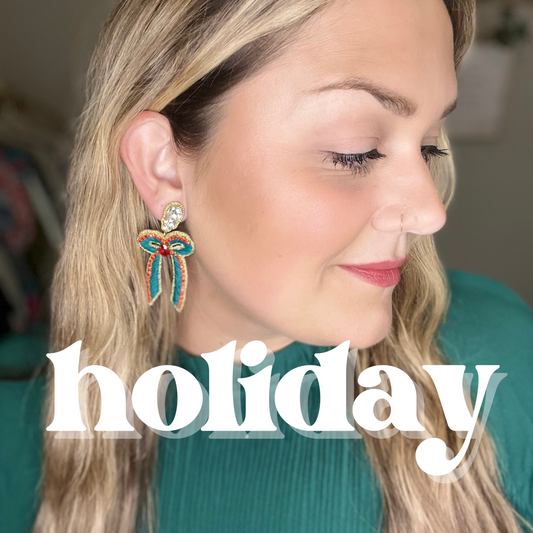 Beaded Christmas Bow