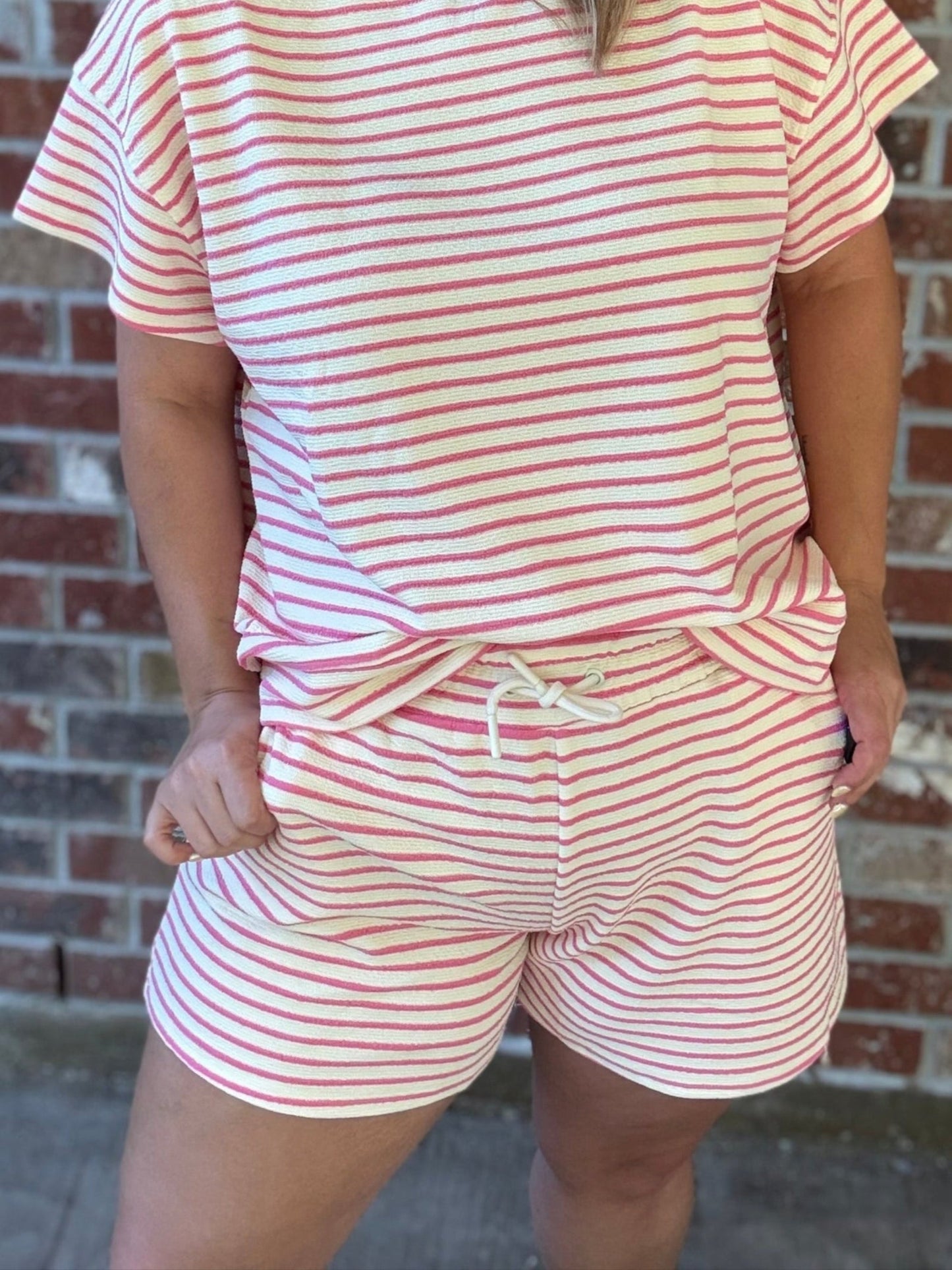Soft Textured Striped Top