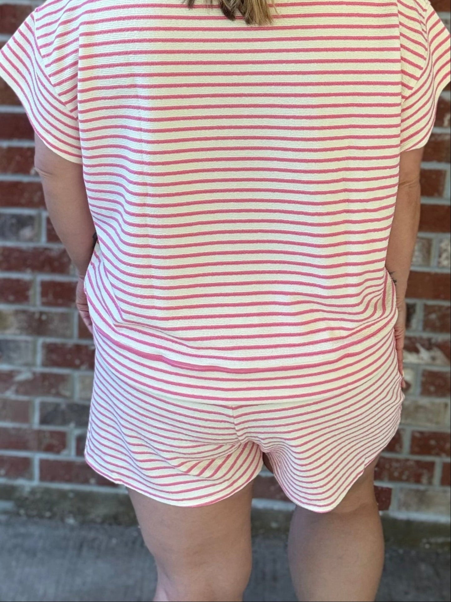 Soft Textured Striped Top