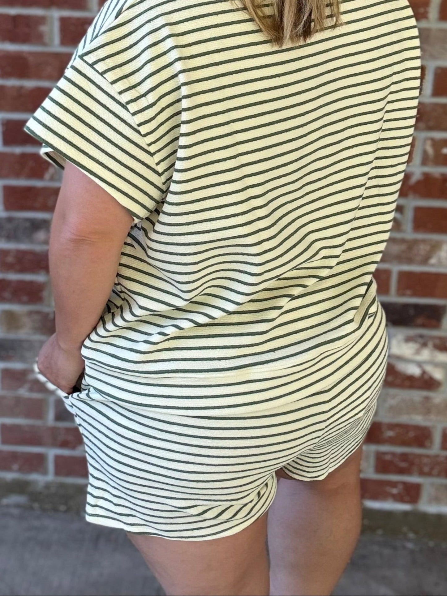Soft Textured Striped Top