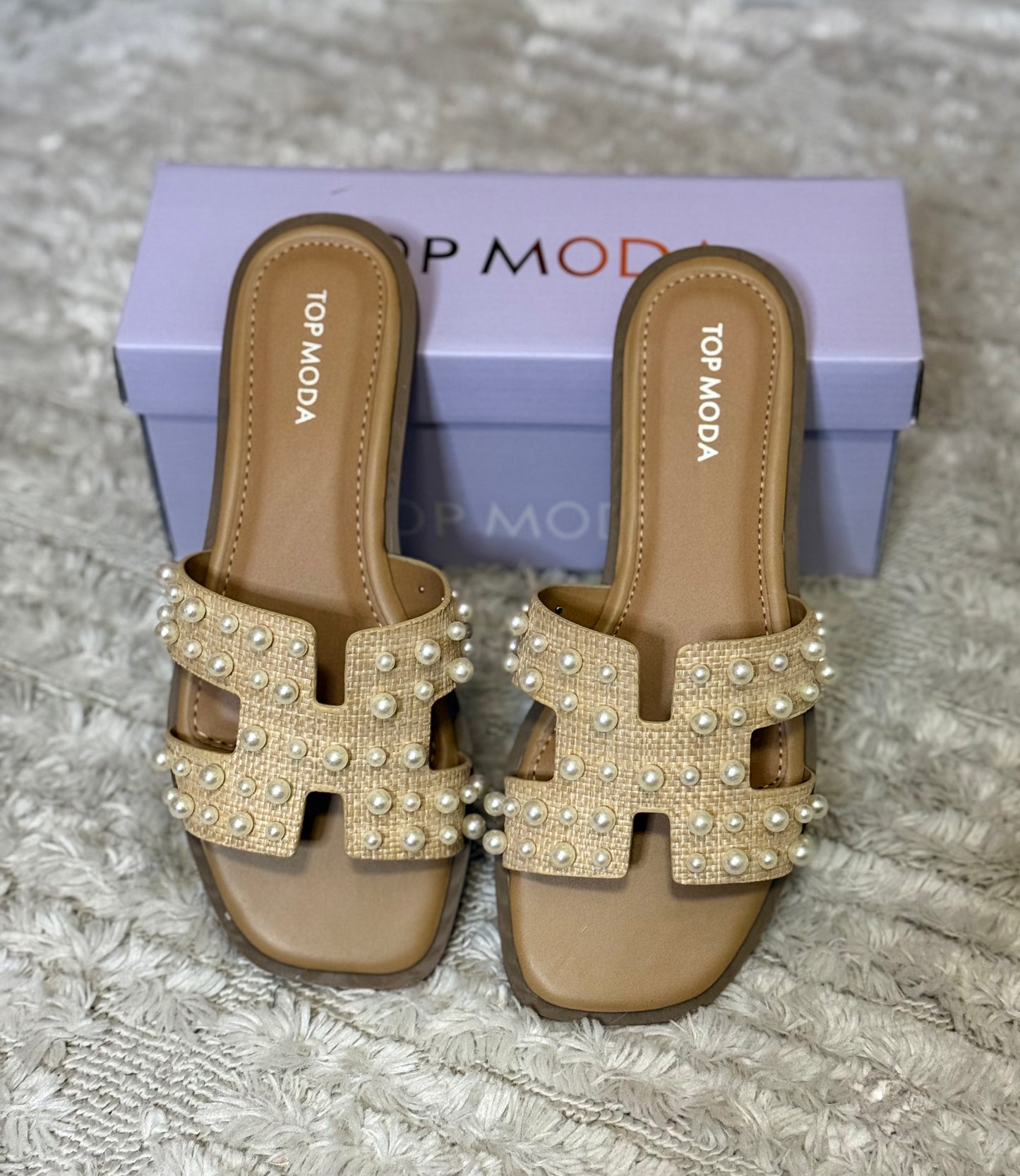H-Cut Pearl Luxe Sandals