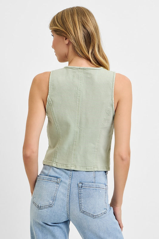 Pistachio Charm Vest