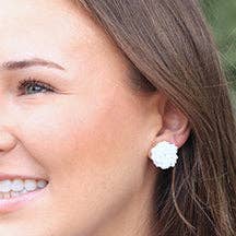 Beaded Knot Stud Earrings