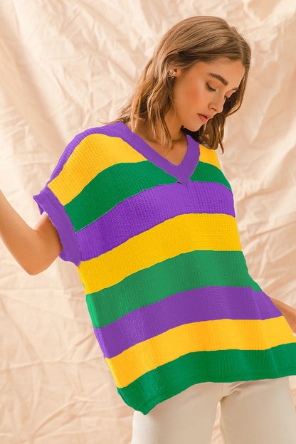 Mardi Gras Vibes Sweater