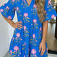 Summer Blues Floral Dress