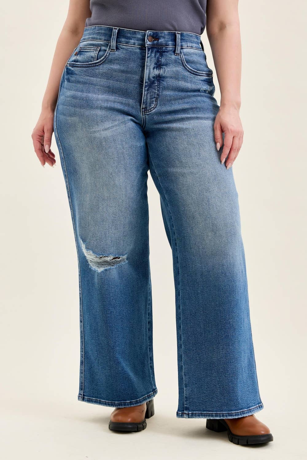 Judy Blue Retro Wide Leg Jeans