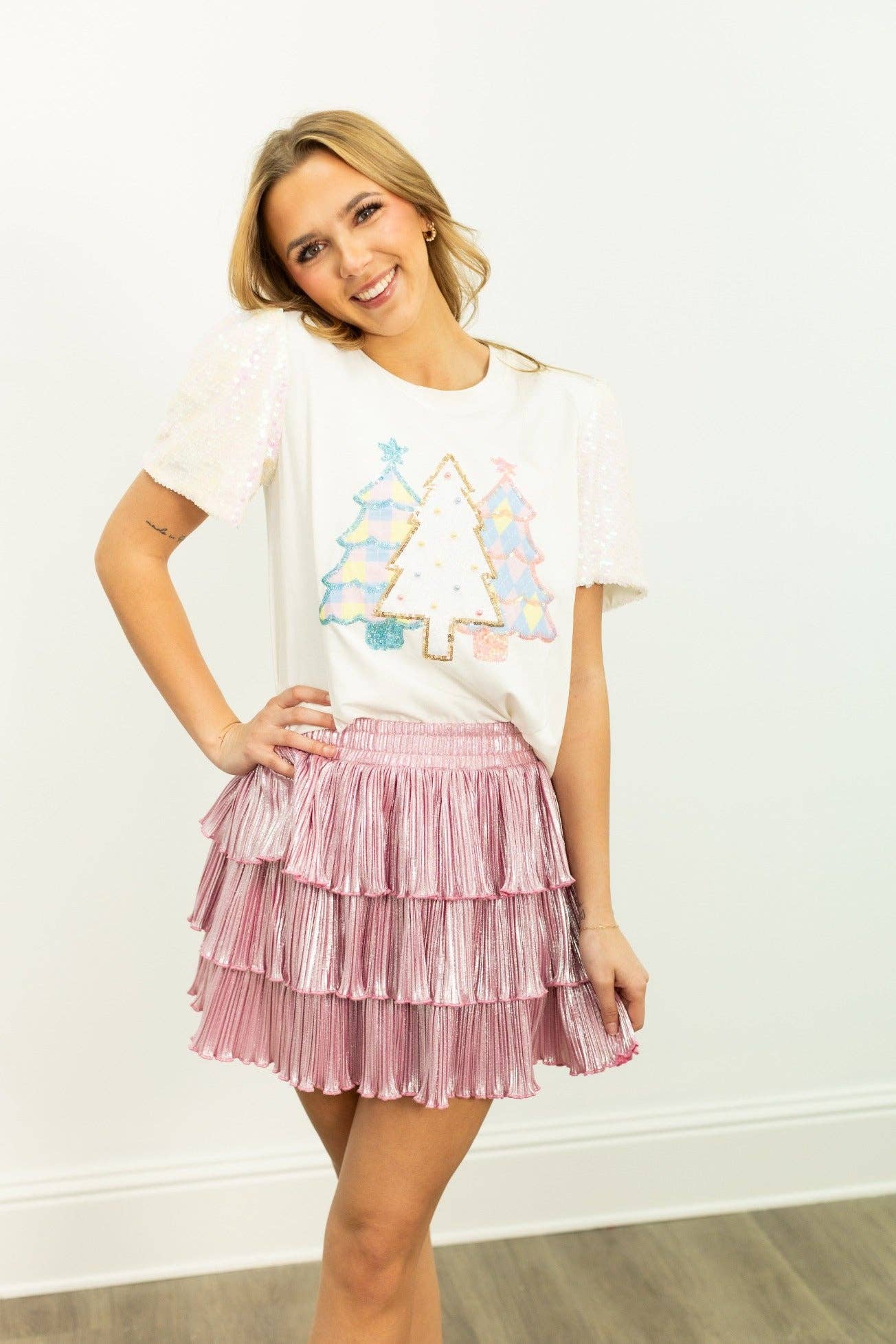 Festive Forest Princess Top