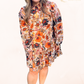 Plus Autumn Boho Long Sleeve Dress