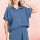 Denim Blue Gauze 2-Piece Set