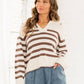 Cozy Mocha Stripe Sweater