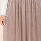 Blush Glitter Speck Midi Skirt