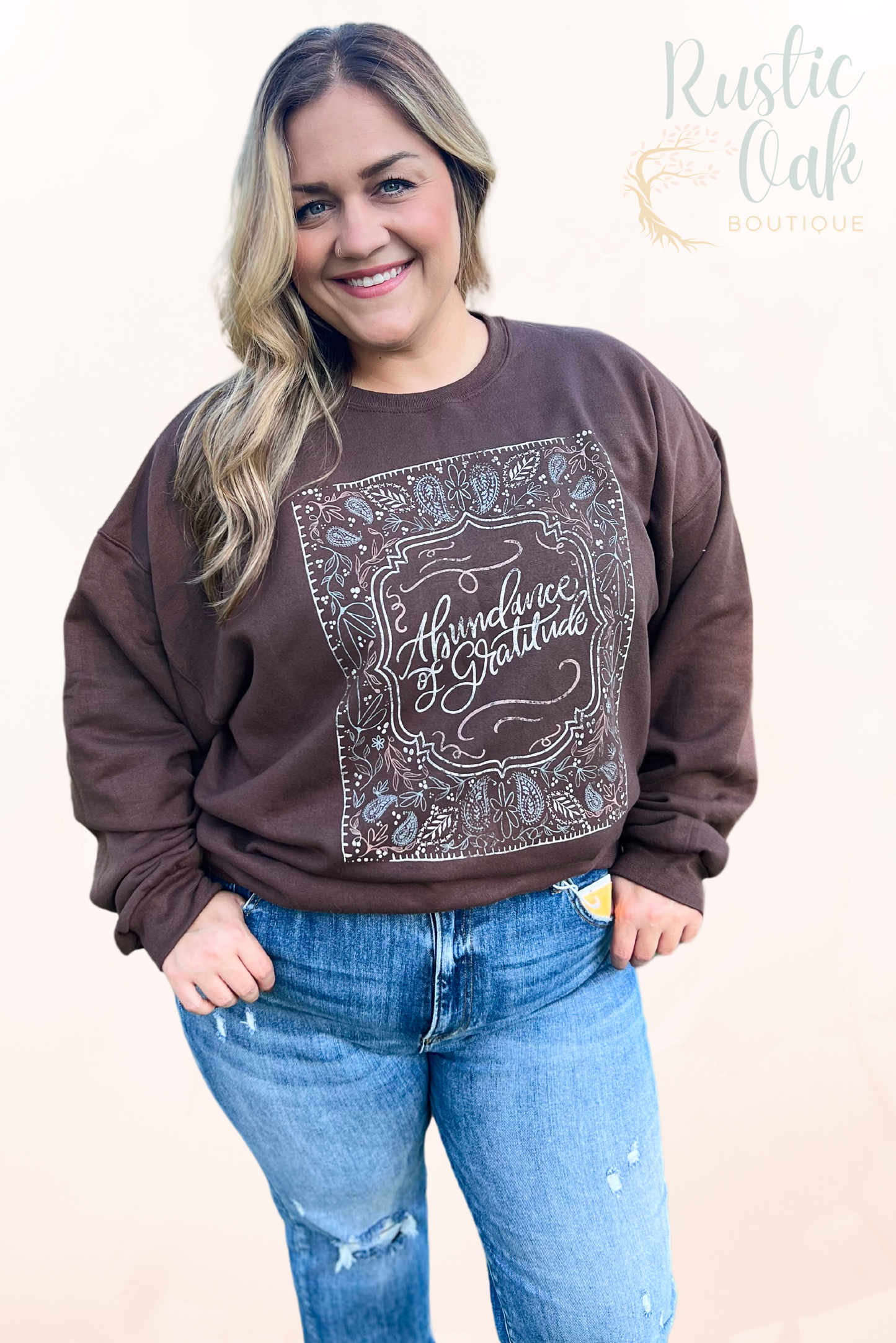 Abundance Of Gratitude Graphic Sweatshirt