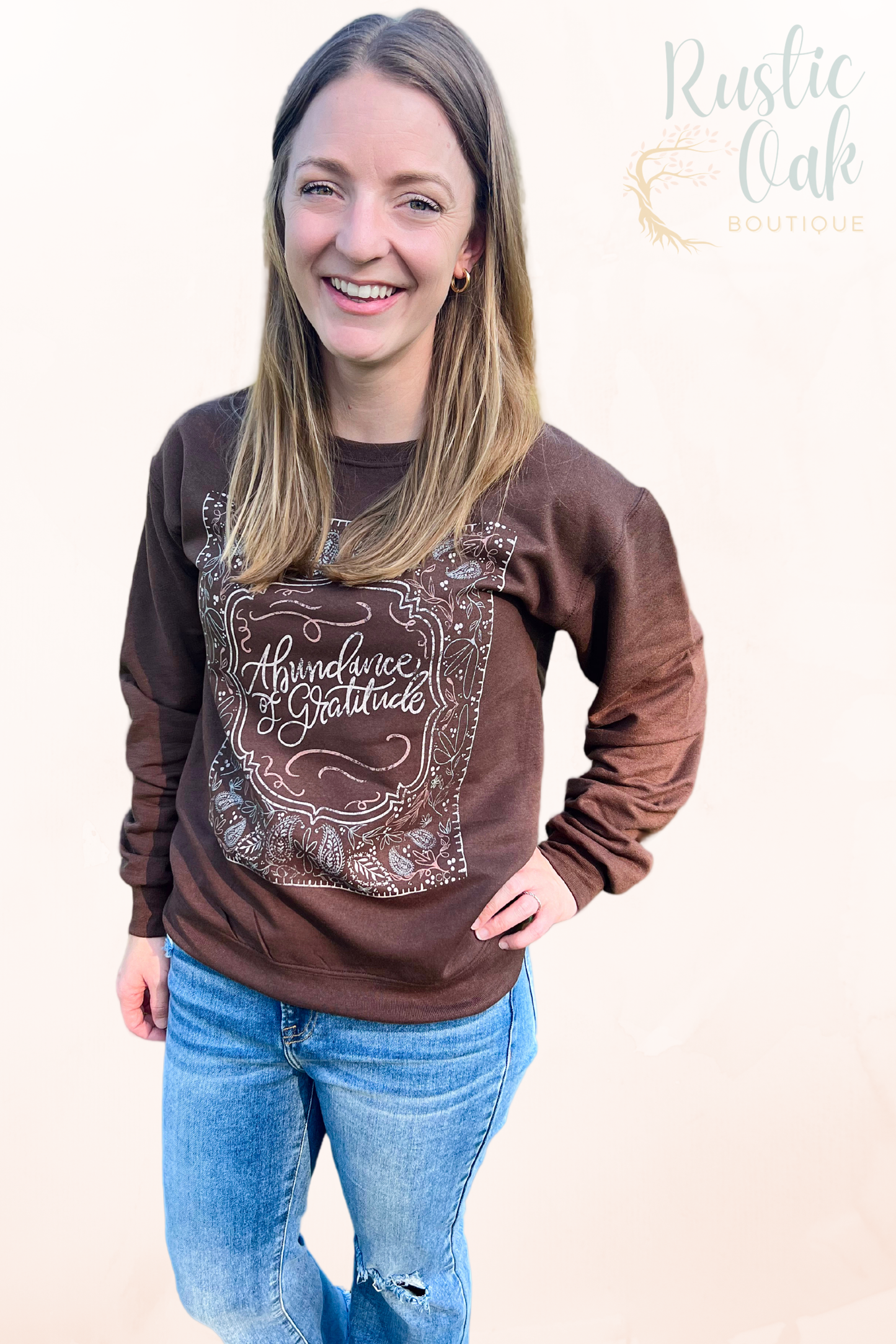 Abundance Of Gratitude Graphic Sweatshirt