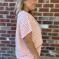 Soft Textured Striped Top