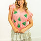 Glitter Tree Patches Sweater