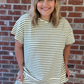 Soft Textured Striped Top