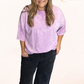 Plus Size Mineral Wash Tee - Purple, Pink, Gray