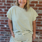 Soft Textured Striped Top